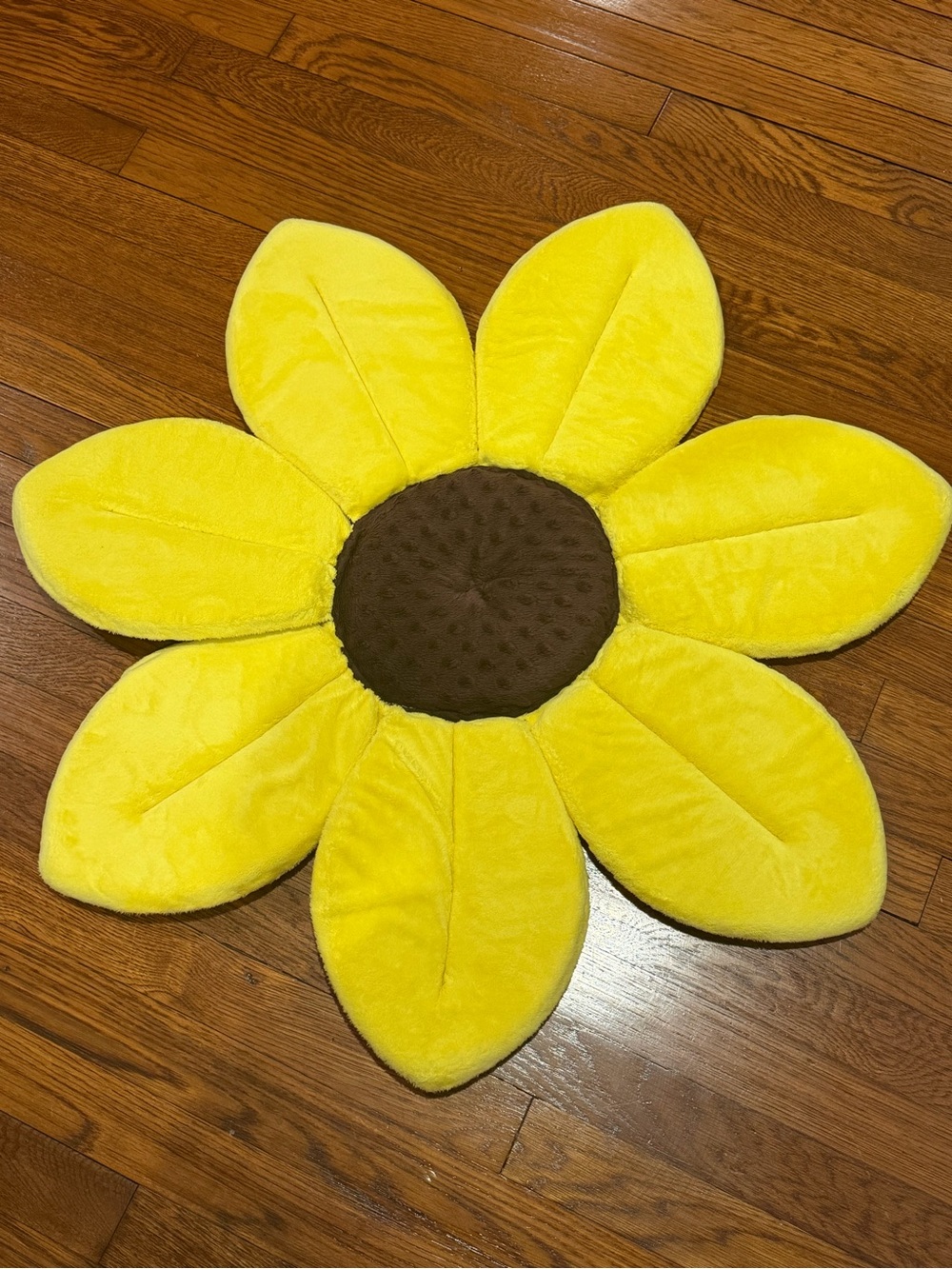 Blooming Bath Yellow Sunflower Plush Bath Mat